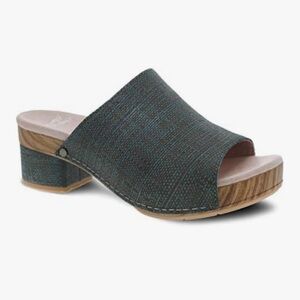 Dansko Maci Platform Sandal in Textured Teal